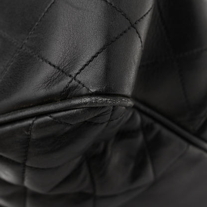 Chanel Lambskin Quilted CC Shopping Tote Black 9 of 15