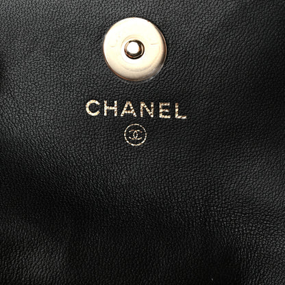 Chanel Lambskin Quilted Pearl Chain Belt Bag Black 5 of 11