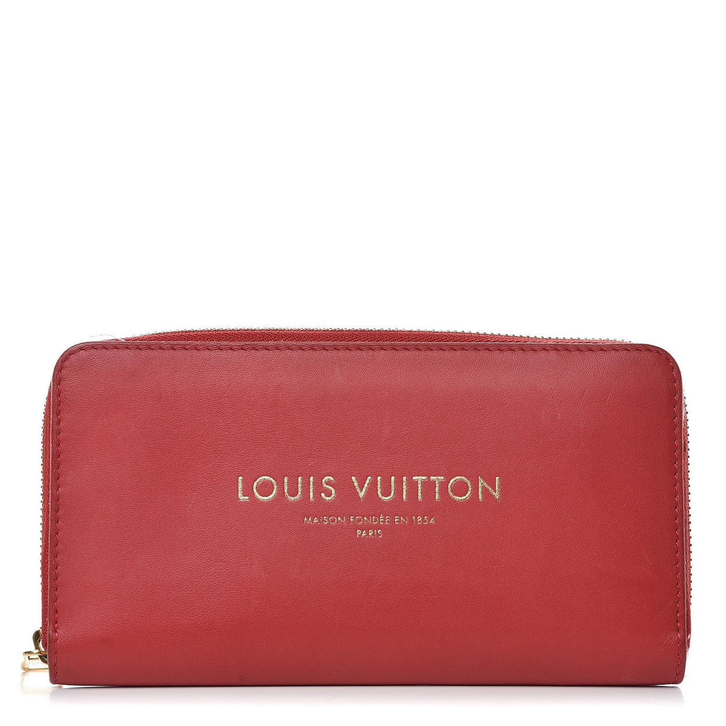 Supple Calfskin Paname Take Off Flight Zippy Wallet Red