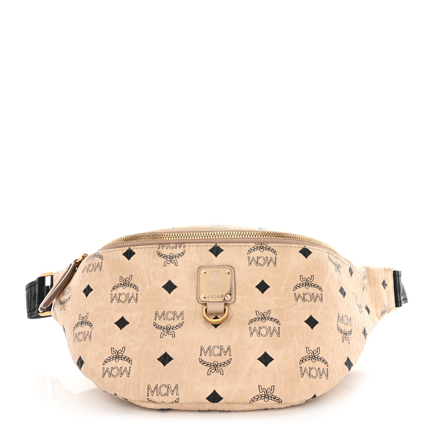 MCM Visetos Stark Belt Bag Beige 1 of 13