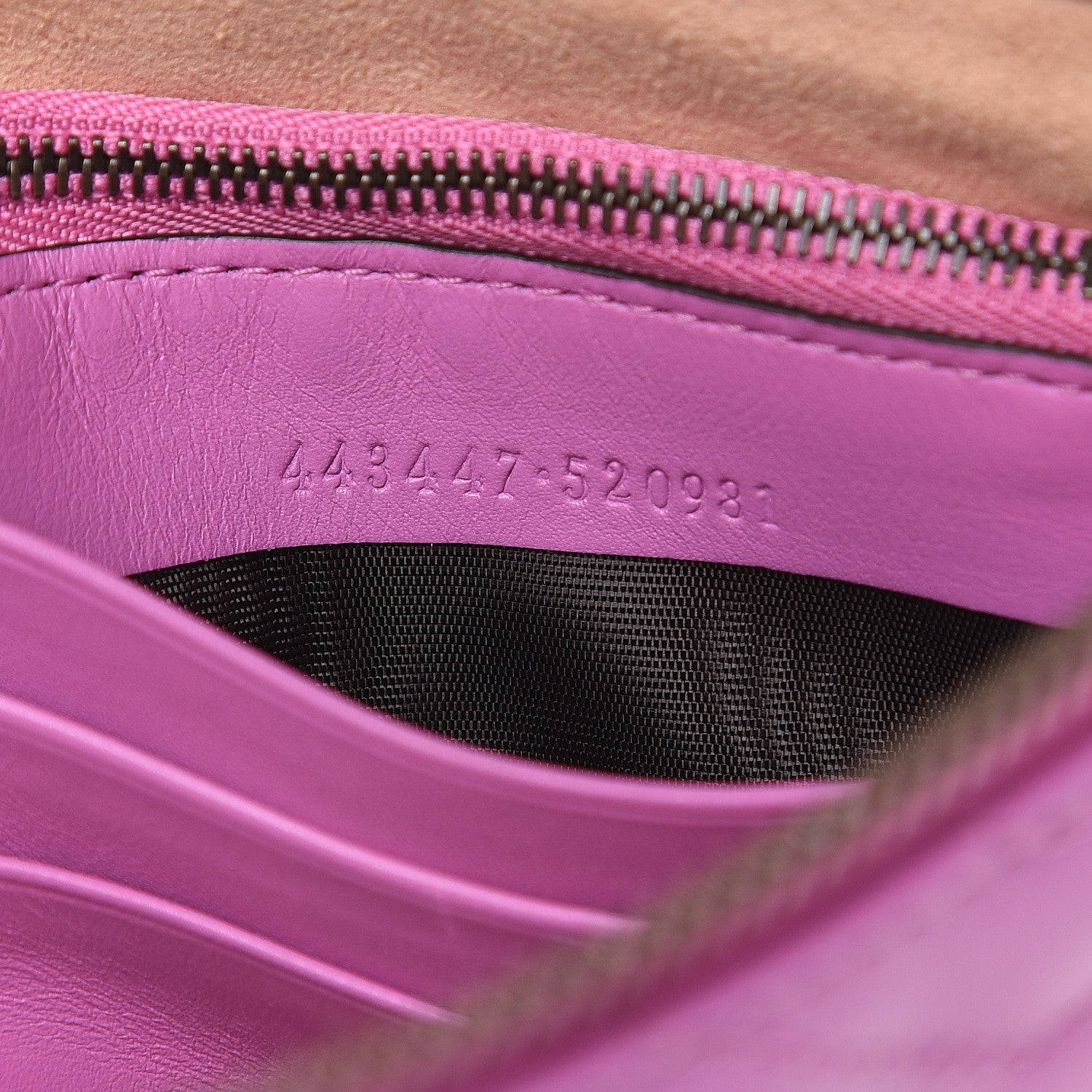 Gucci Calfskin Matelasse Mini GG Marmont Chain Bag Candy Mousse 6 of 11