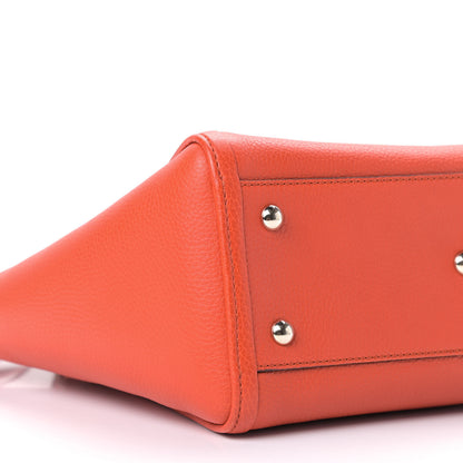 Gucci Pebbled Calfskin Small Soho Top Handle Bag Sun Orange 6 of 9