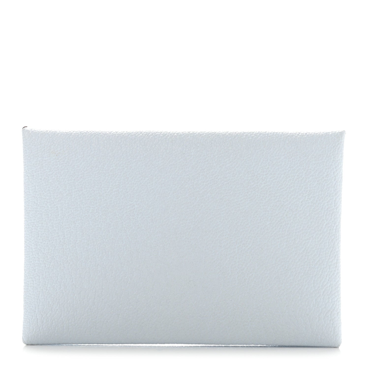 Hermes Chevre Mysore Verso Calvi Card Case Bleu Brume Brique 1 of 7