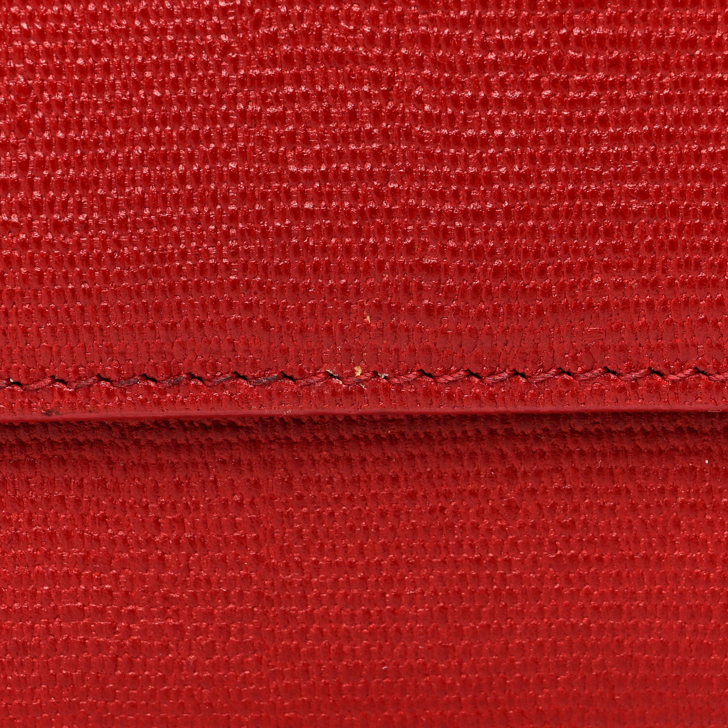 Saint Laurent Textured Calfskin Classic Y Ligne Clutch Red 9 of 11