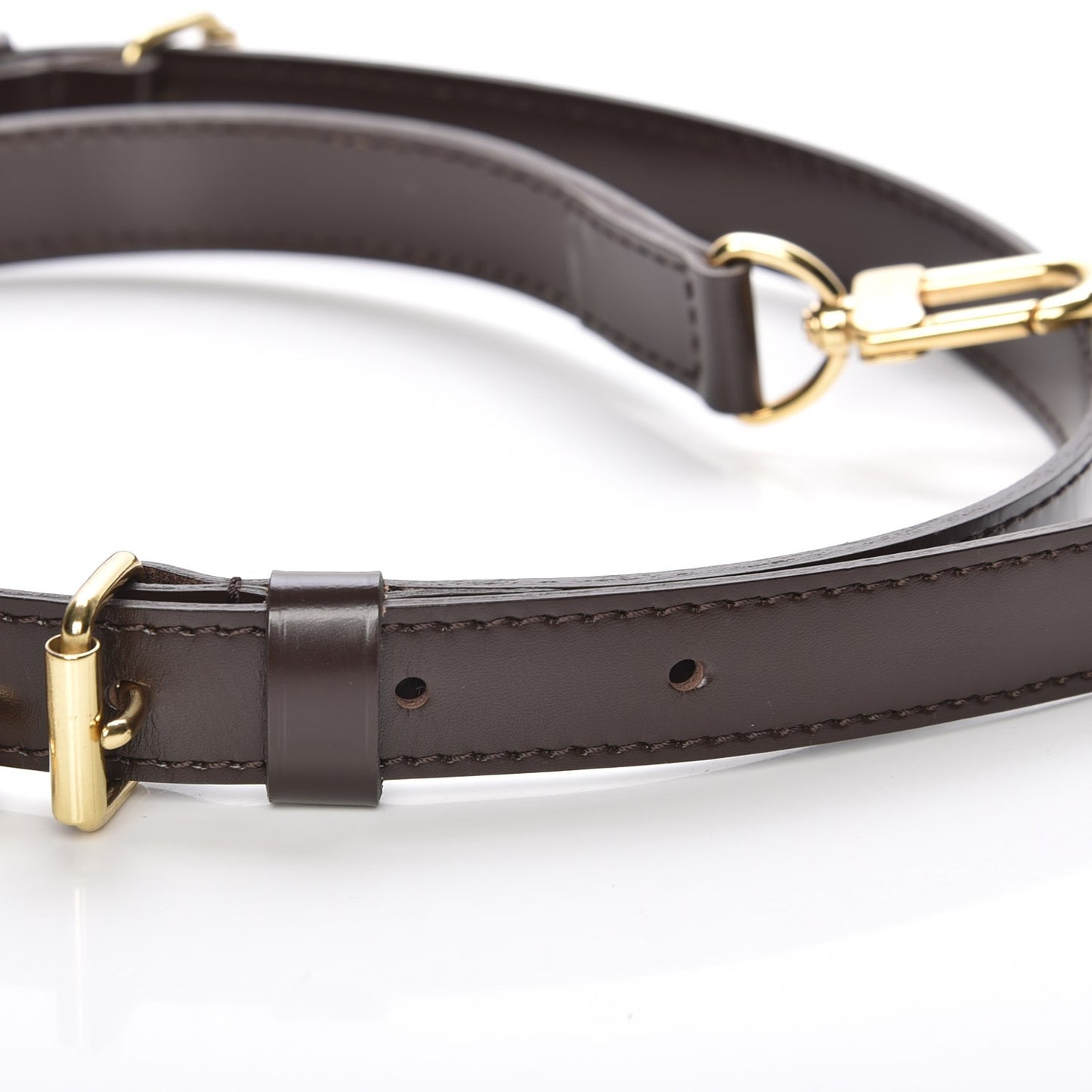 Calfskin Adjustable Speedy Bandouliere Shoulder Strap Brown