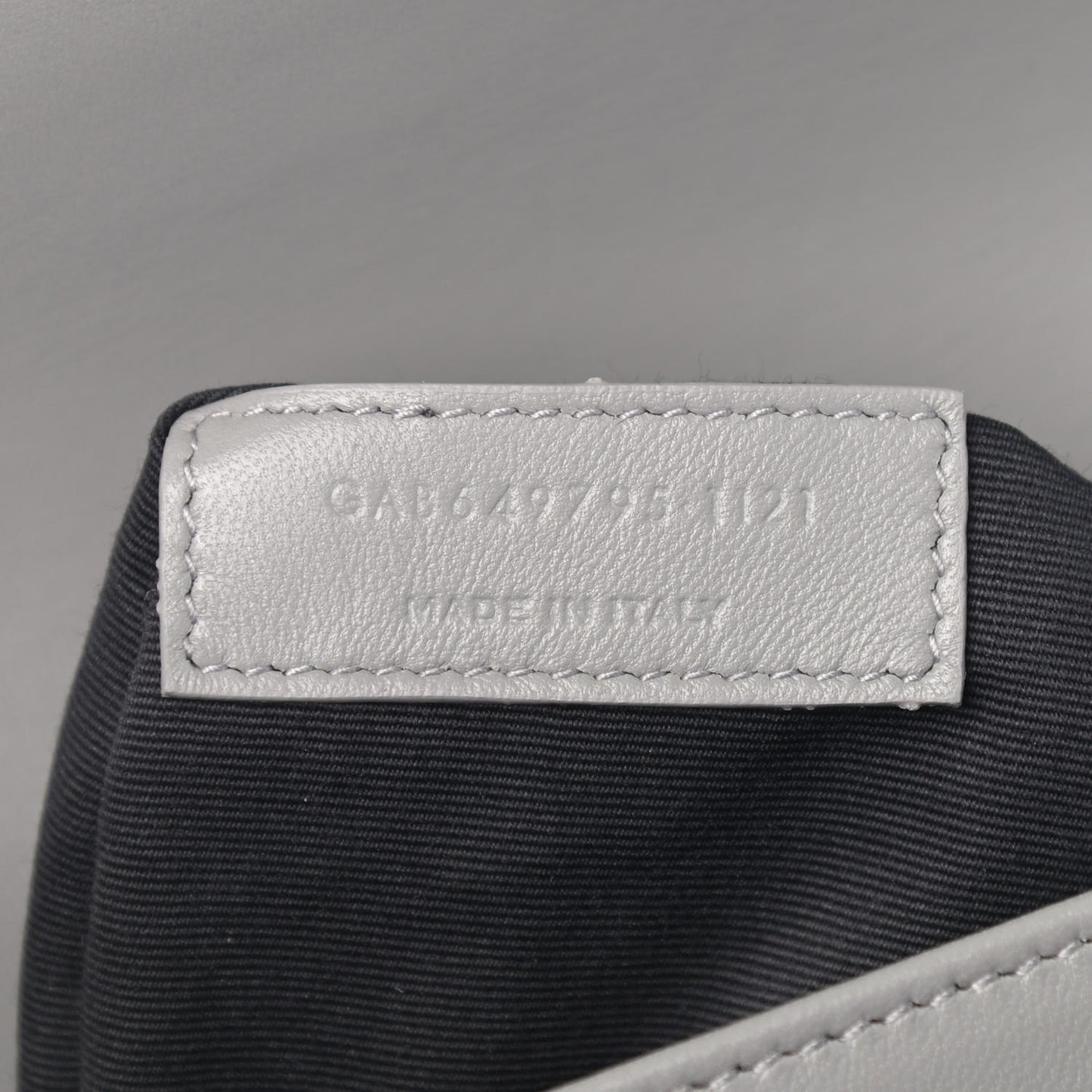 Smooth Calfskin Le Maillon Satchel Grey