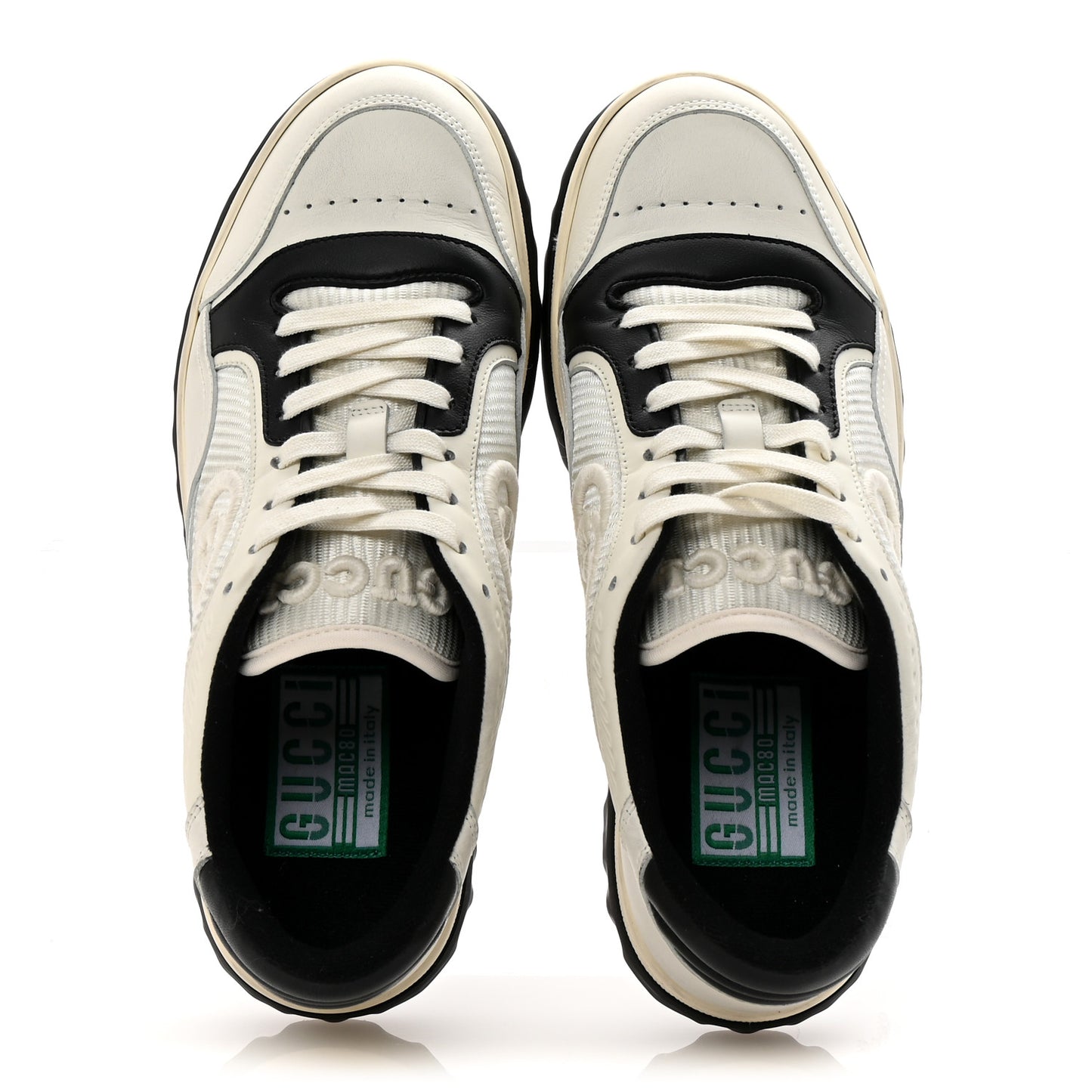 Dali Soft Calfskin Womens Mac80 Sneakers 38.5 Off White Black