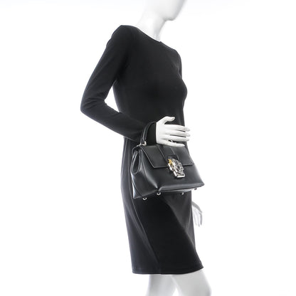 Dolce & Gabbana Calfskin Small Lucia Satchel Black 3 of 8