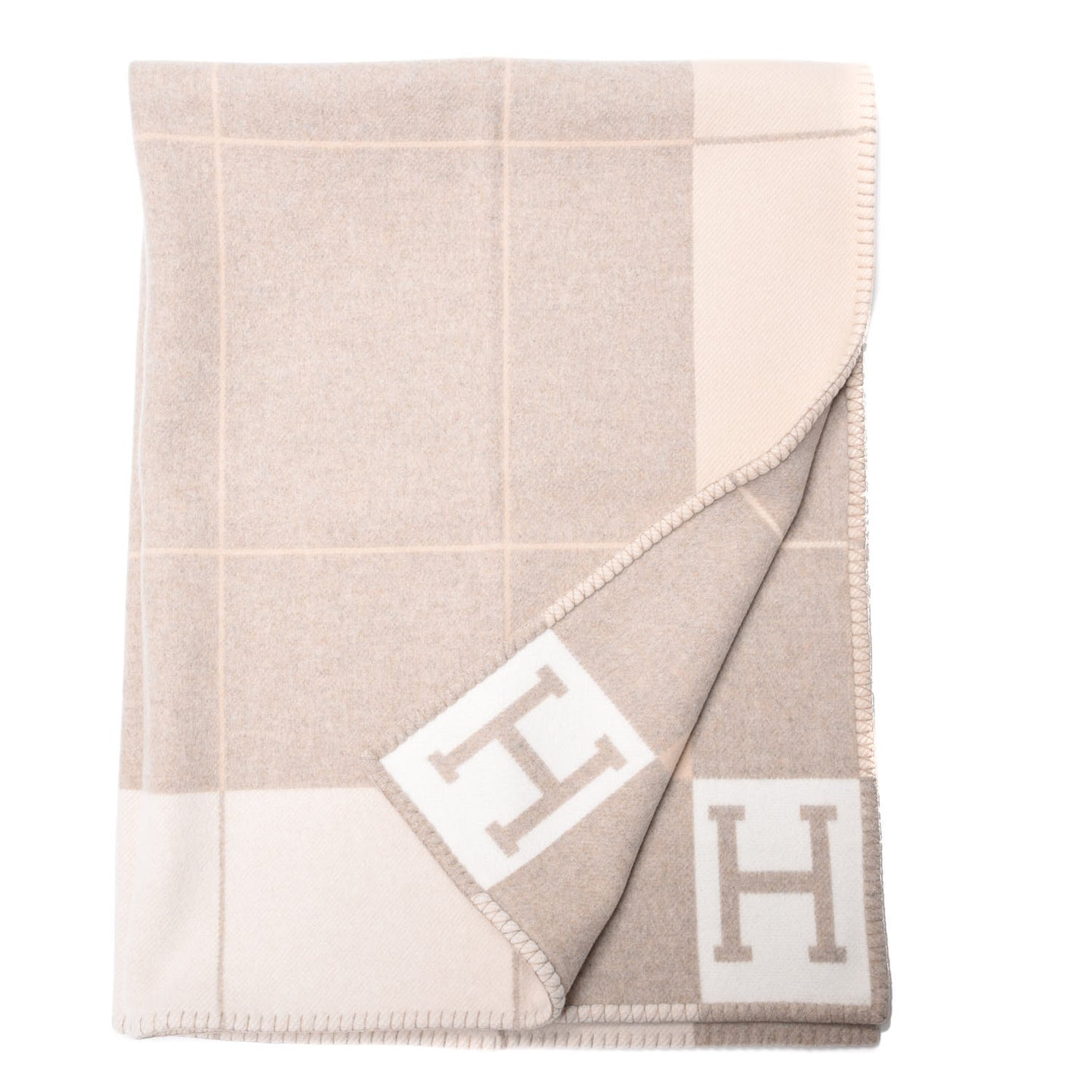Wool Cashmere Avalon III Blanket Coco Camomille