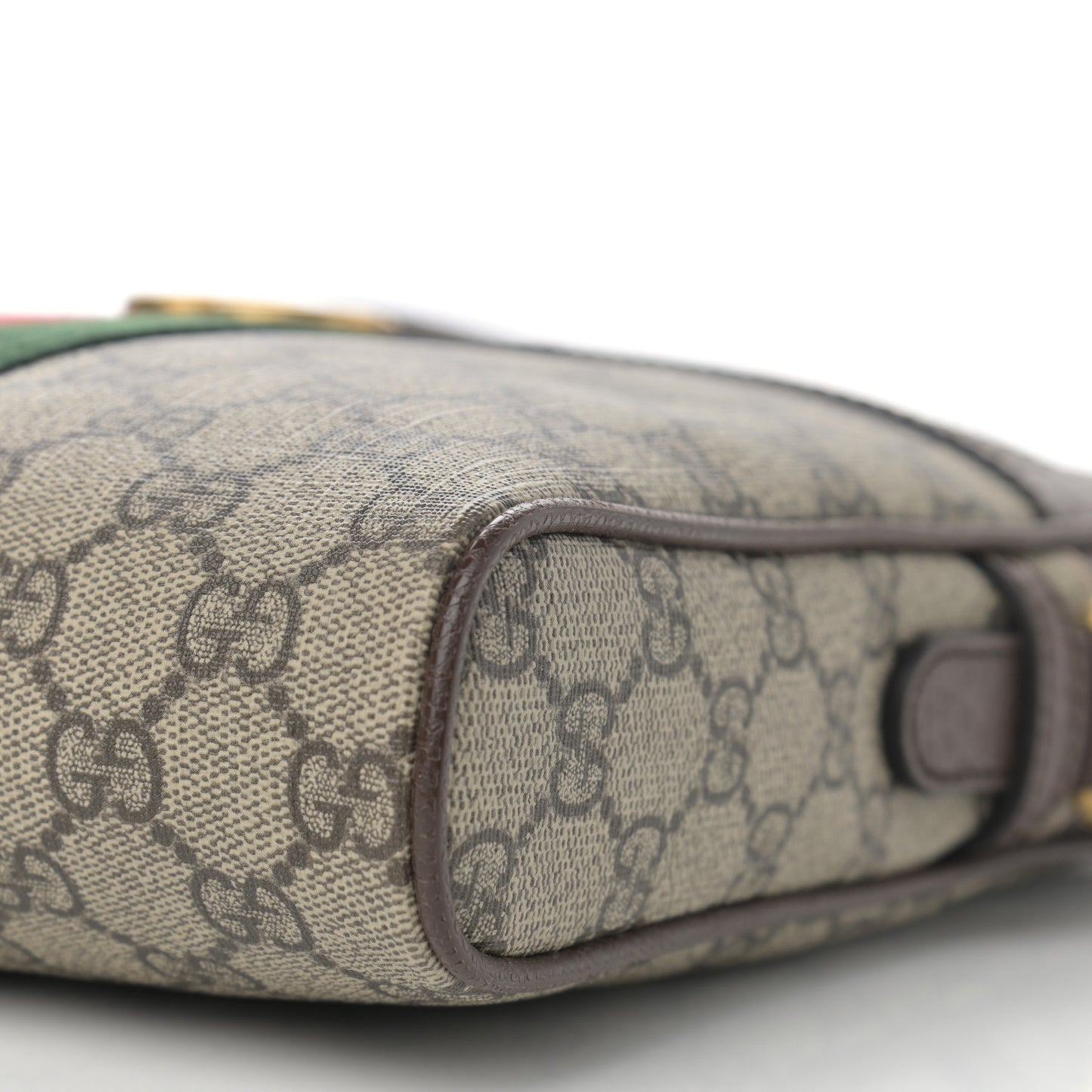 GG Supreme Monogram Web Small Ophidia Messenger Bag Brown