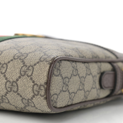 Gucci GG Supreme Monogram Web Small Ophidia Messenger Bag Brown 10 of 10