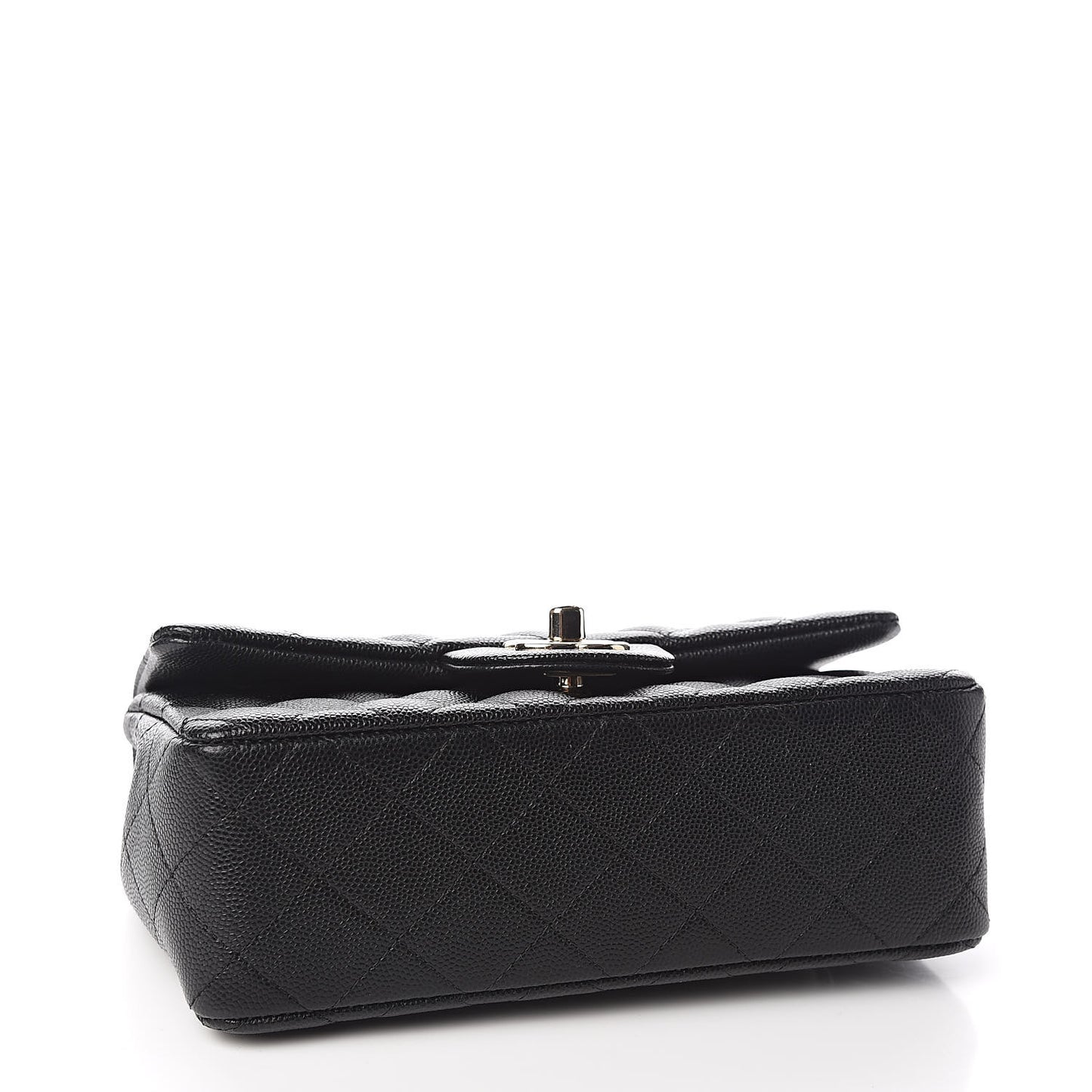 Caviar Quilted Mini Rectangular Flap Black