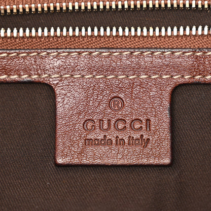 Gucci Monogram Web Studded Pelham Shoulder Bag Dark Brown 6 of 12