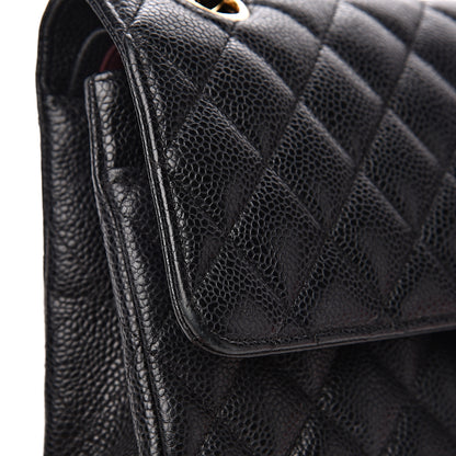 Chanel Caviar Quilted Medium Double Flap Black 11 of 14