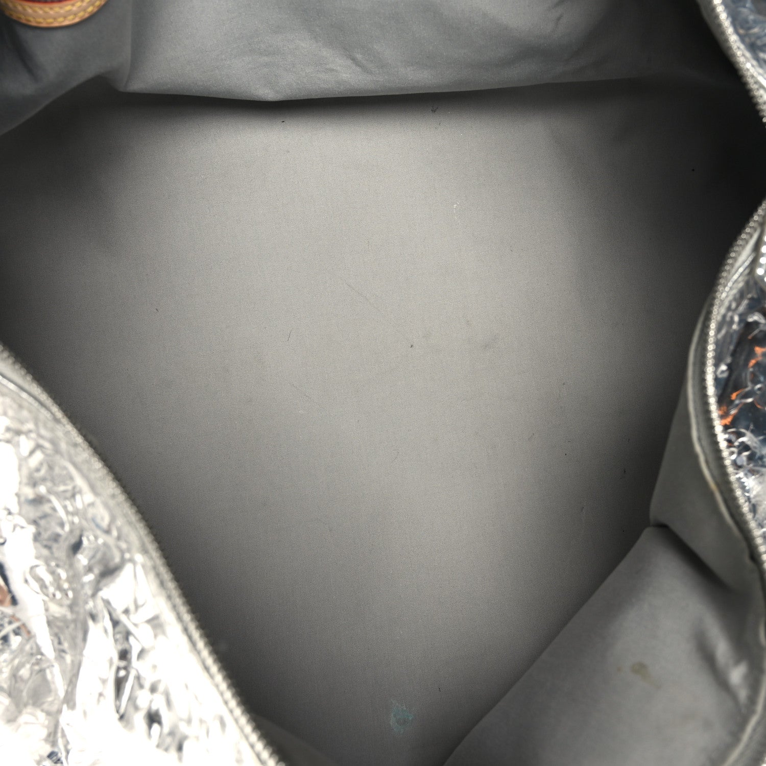 Louis Vuitton Monogram Miroir Keepall 55 Silver 4 of 15