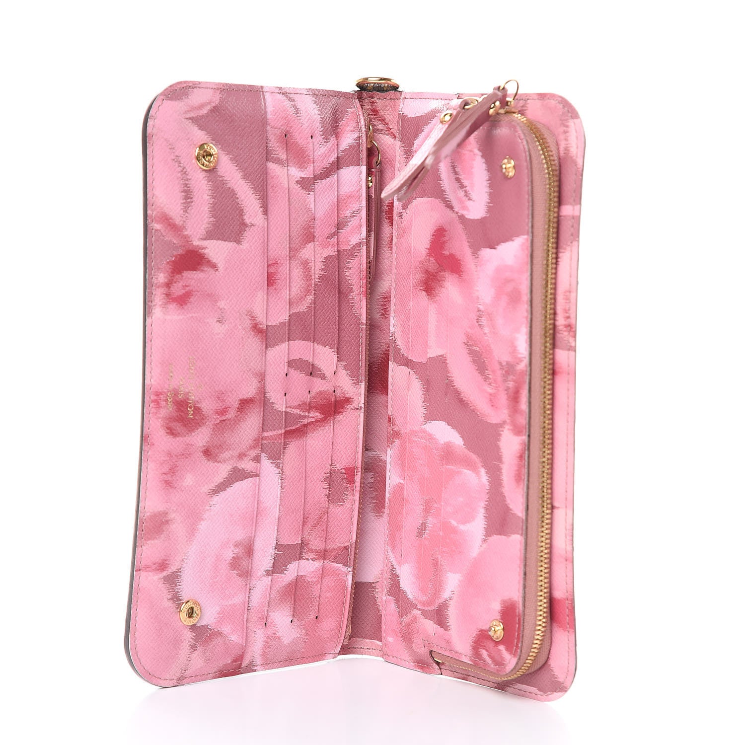 Louis Vuitton Monogram Articles de Voyage Ikat Insolite Wallet Rose Velours 9 of 11