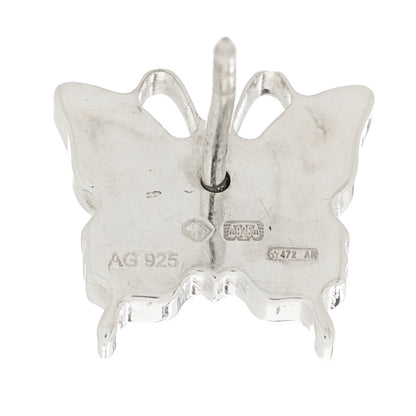 Gucci Sterling Silver Trademark Butterfly Stud Earrings 4 of 5