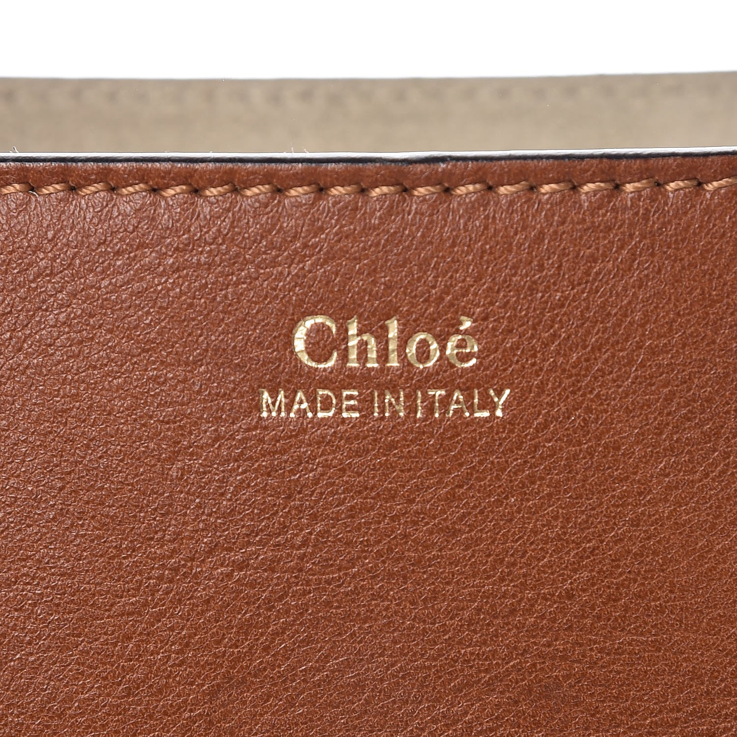 Chloe Calfskin Perforated Mini Drew Shoulder Bag Caramel 6 of 14