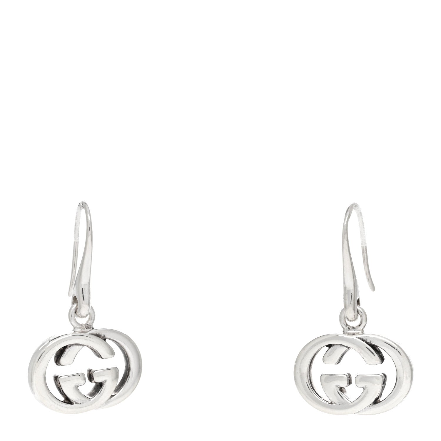 Gucci Sterling Silver Britt Drop Earrings 1 of 3