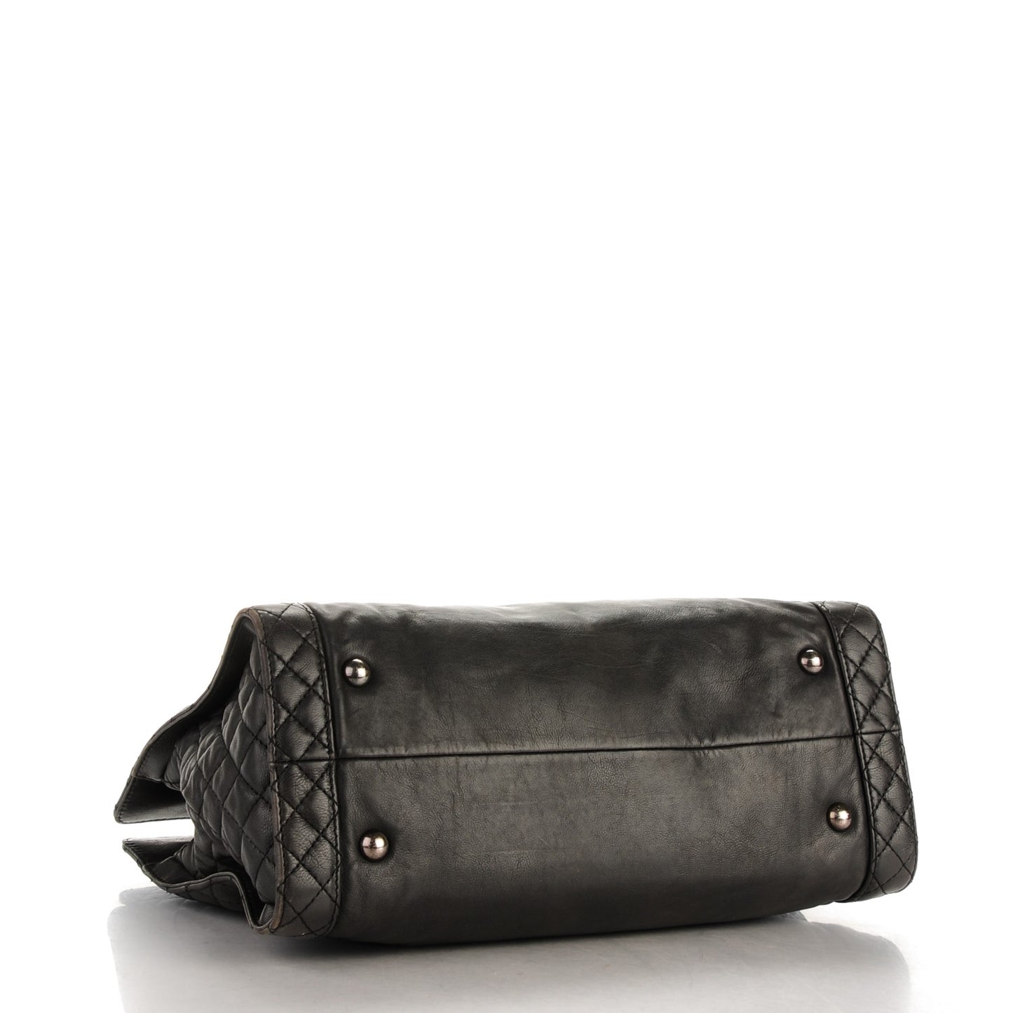 Calfskin Boy Reverso Shopping Tote Black
