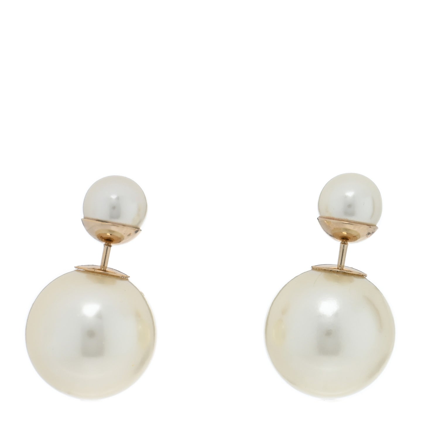 Pearl Mise En Dior Tribal Earrings Gold