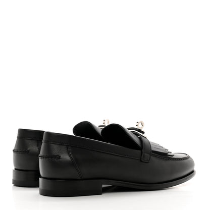 Hermes Calfskin Destin Loafers 36 Black 4 of 9