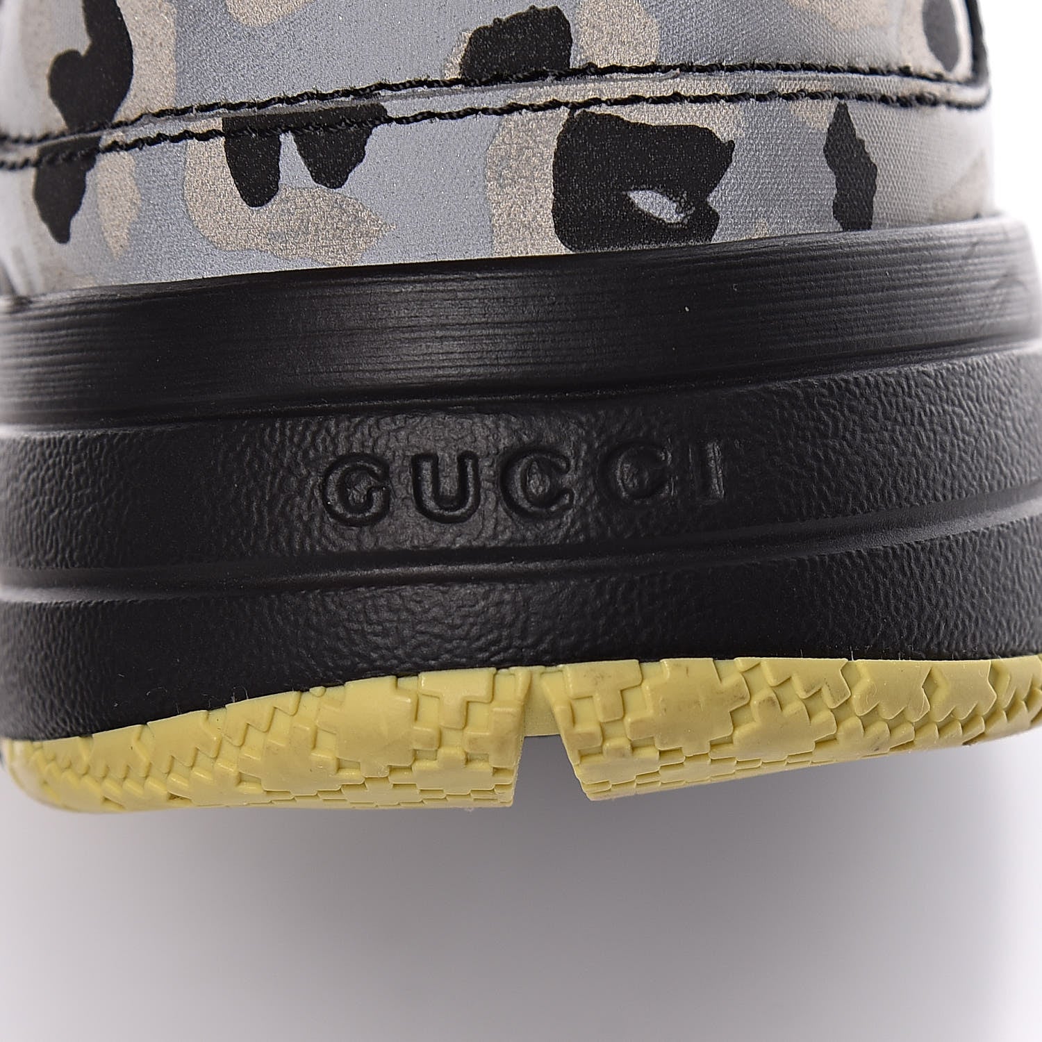 Gucci Fabric Rubber Leopard Print Brava Reflective Sneakers 38.5 12 of 13