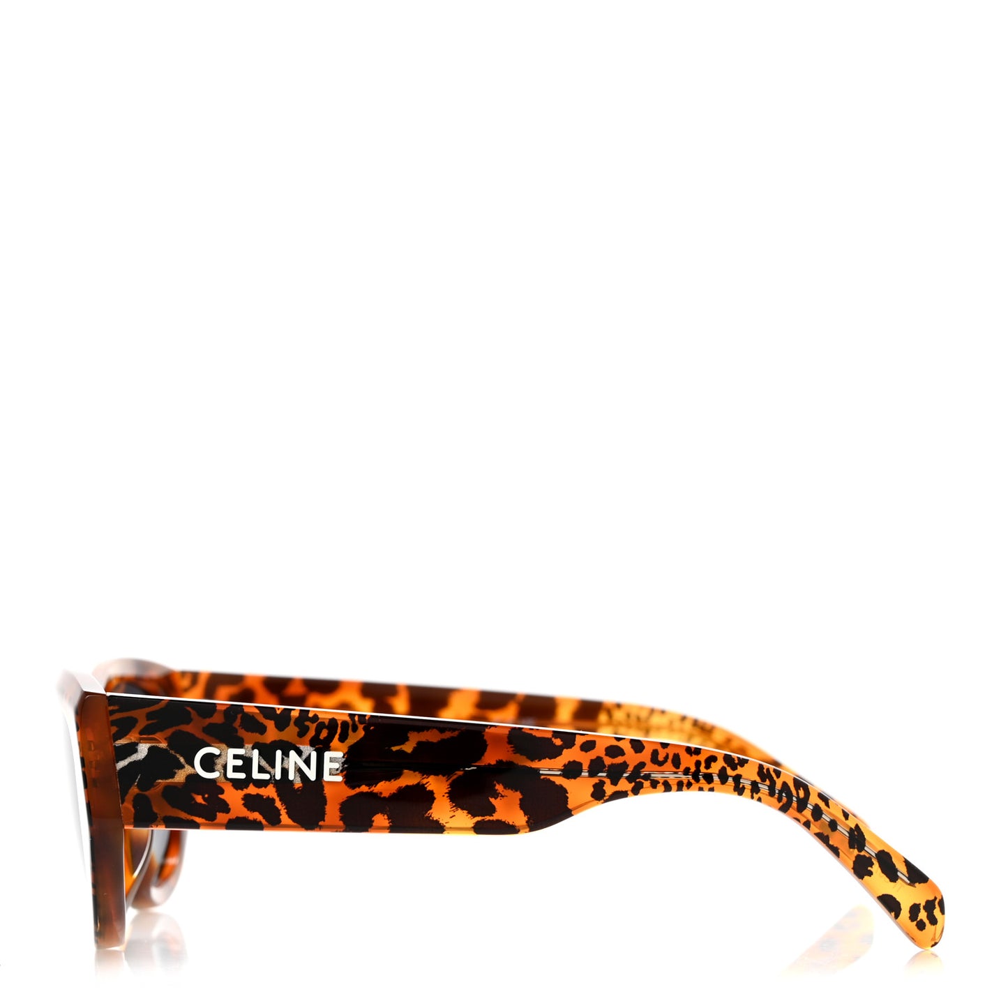 Acetate Square Sunglasses CL40278U Leopard Havana