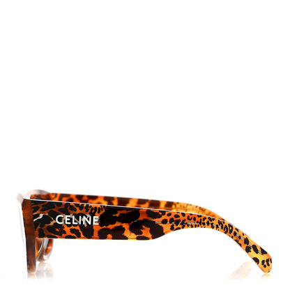 Celine Acetate Square Sunglasses CL40278U Leopard Havana 3 of 9