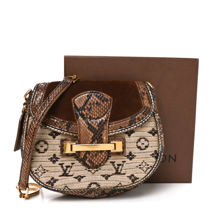 Louis Vuitton Snakeskin Suede Monogram Empire Ponant Marron 10 of 10