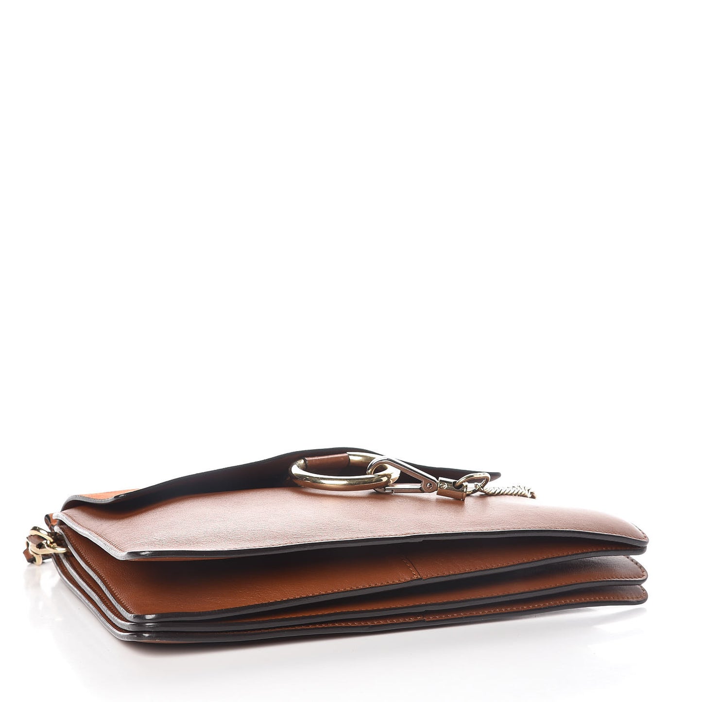 Suede Calfskin Medium Faye Shoulder Bag Tobacco