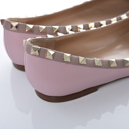Valentino Garavani Calfskin Nappa Rockstud Ballerina Flats 35 Cipria Poudre 5 of 9