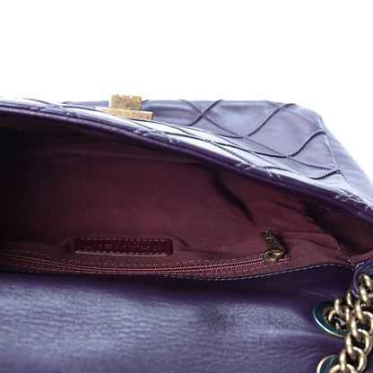 Chanel Calfskin Diamond Debossed Medium Cosmos Flap Purple 4 of 9