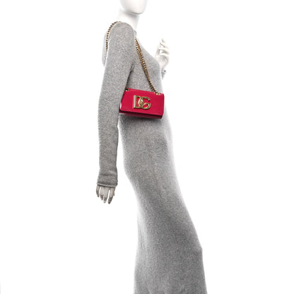 Dolce & Gabbana Patent DG Girls Phone Shoulder Bag Dark Pink 2 of 9
