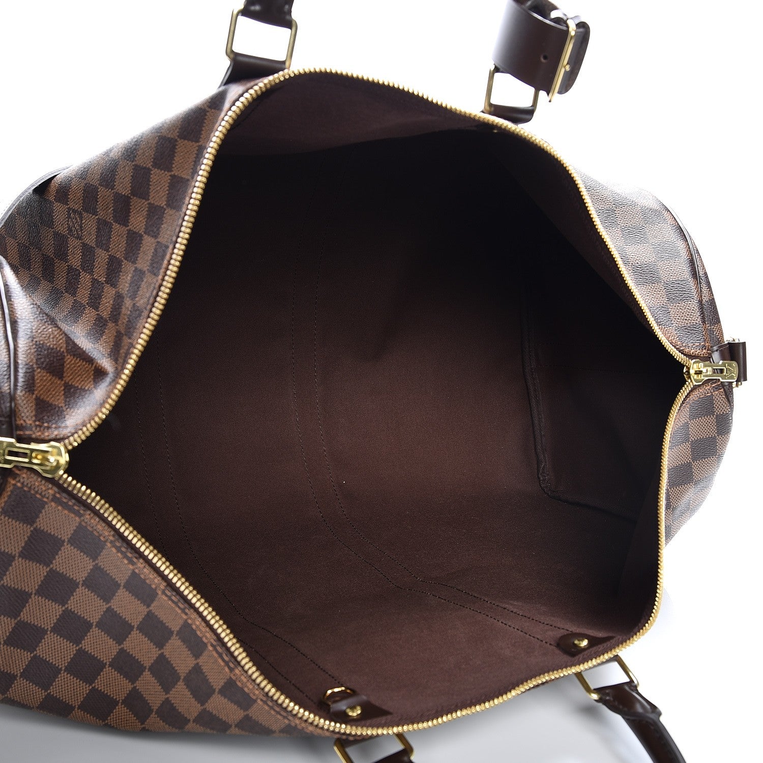 Louis Vuitton Damier Ebene Keepall Bandouliere 55 6 of 10