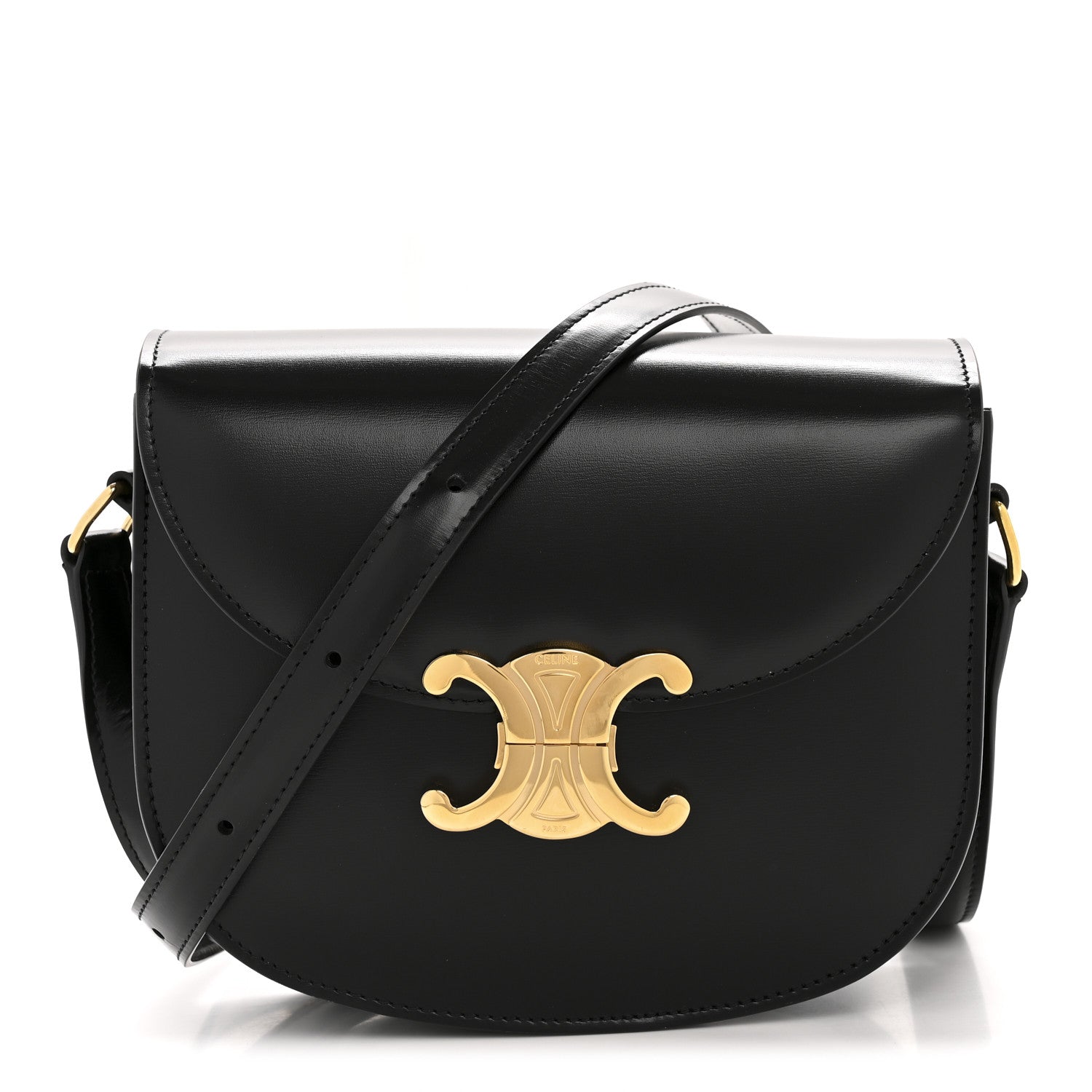 Celine Shiny Calfskin Teen Besace Black 1 of 13