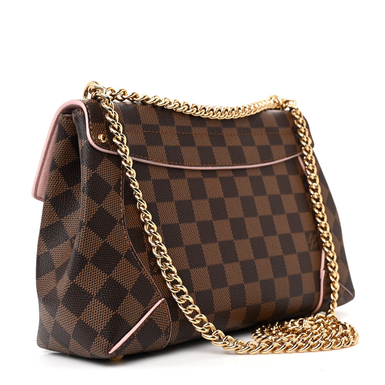 Louis Vuitton Damier Ebene Caissa Clutch Rose Ballerine 3 of 13