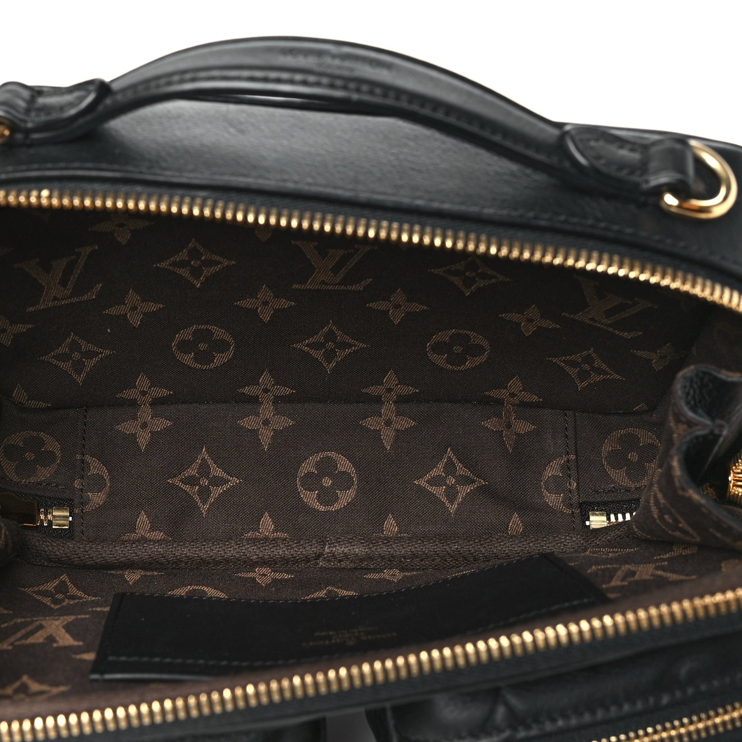 Calfskin Monogram Embossed Utility Crossbody Black