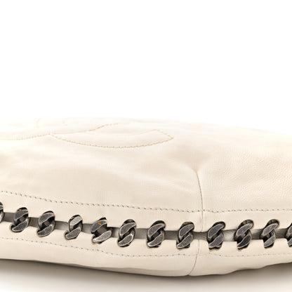 Chanel Calfskin Modern Chain Hobo White 10 of 12