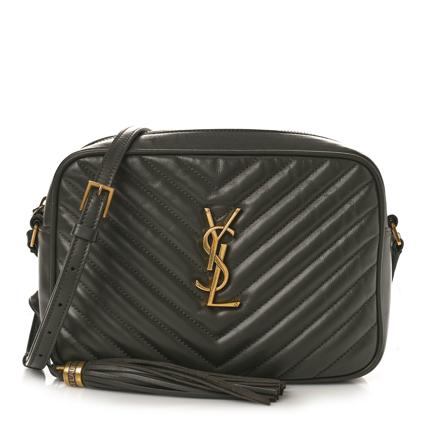 Calfskin Matelasse Monogram Lou Camera Bag Pebble