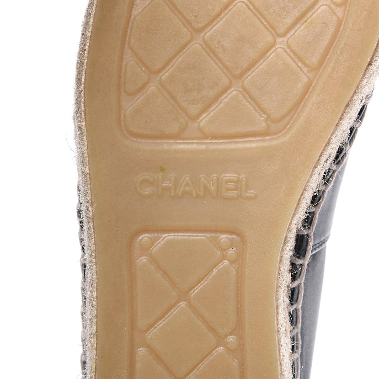 Lambskin CC Espadrilles 40 Black