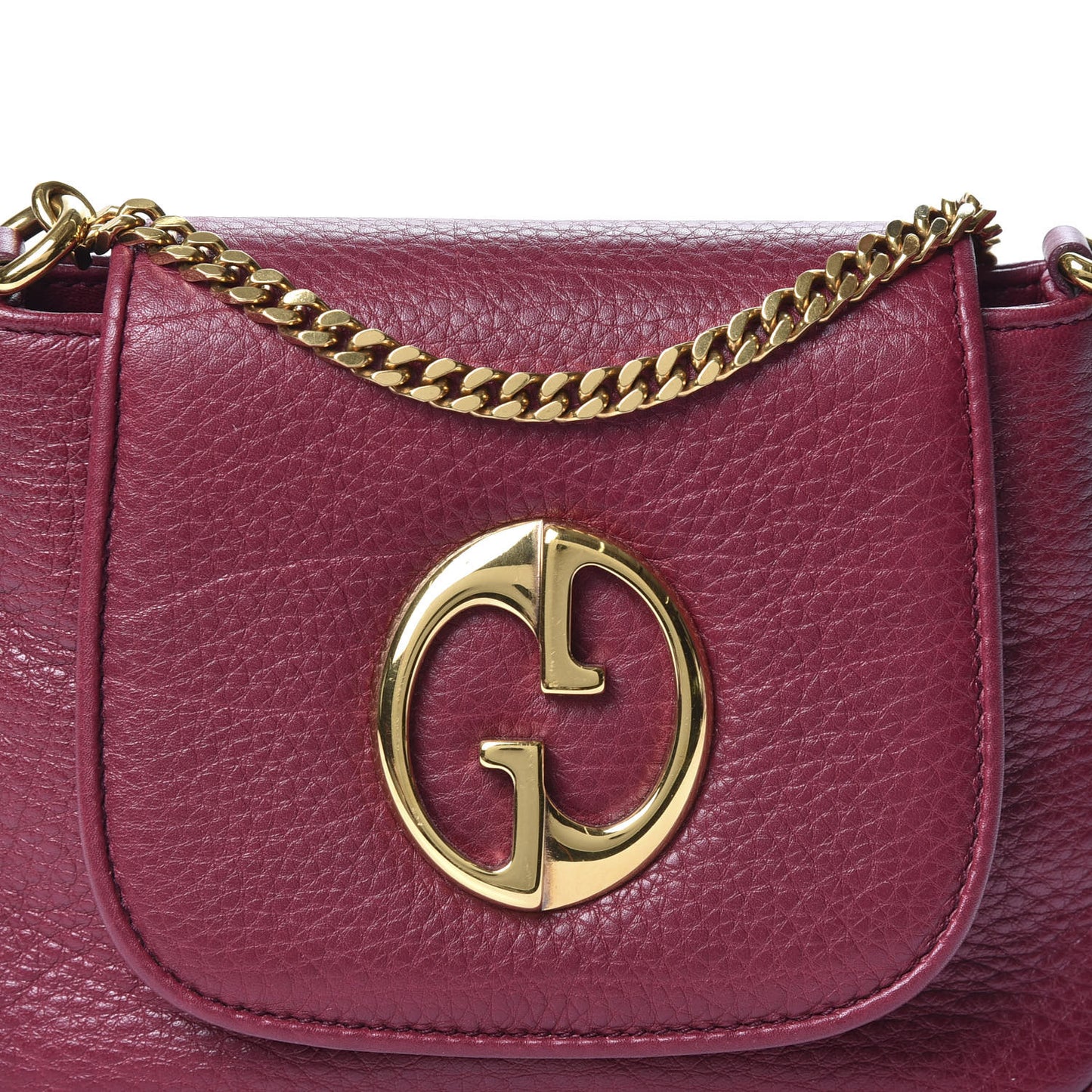 Cellarius Calfskin Small 1973 Chain Shoulder Bag Cherry Gloss