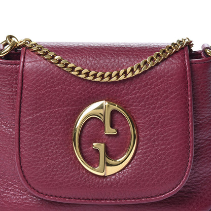 Gucci Cellarius Calfskin Small 1973 Chain Shoulder Bag Cherry Gloss 9 of 9