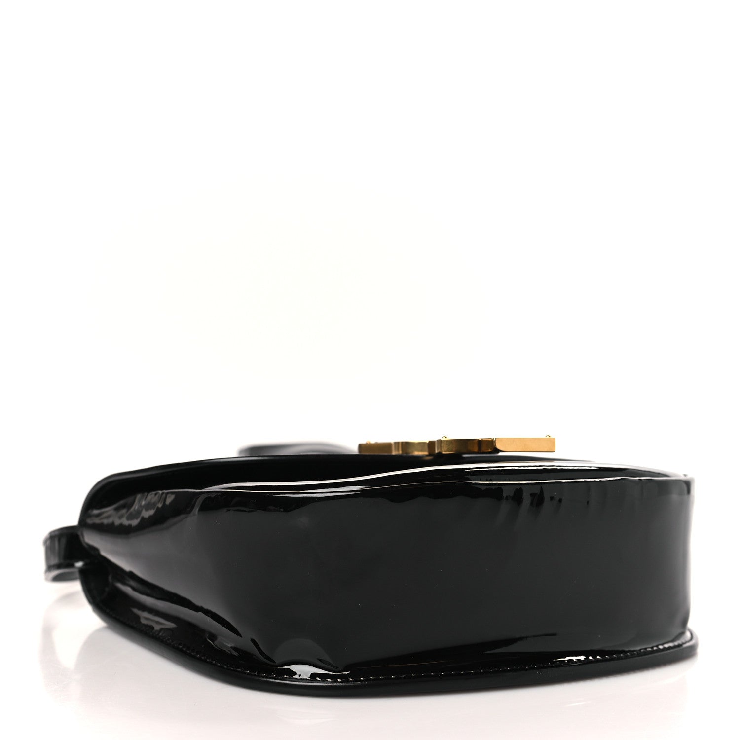 Saint Laurent Patent Calfskin Classic Monogram Small Kaia Satchel Black 4 of 8