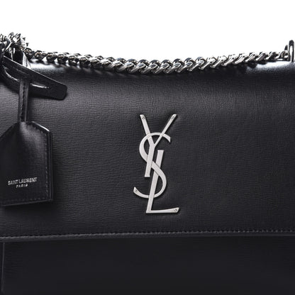Saint Laurent Calfskin Medium Monogram Sunset Black 9 of 10
