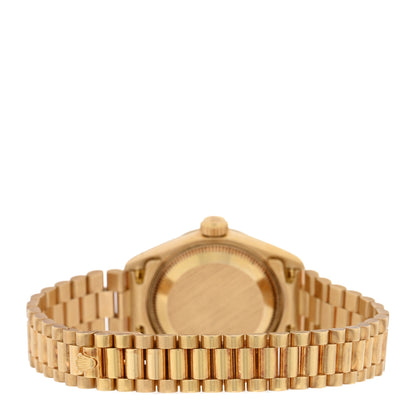 Rolex 18K Yellow Gold Diamond 26mm Datejust President Watch Champagne 69178 3 of 4