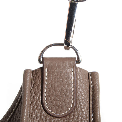 Hermes Taurillon Clemence Evelyne III GM Etoupe 4 of 17