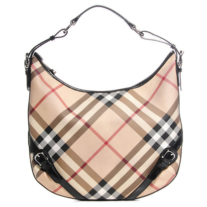 Burberry Supernova Check Large Larkin Hobo Black 1 of 8