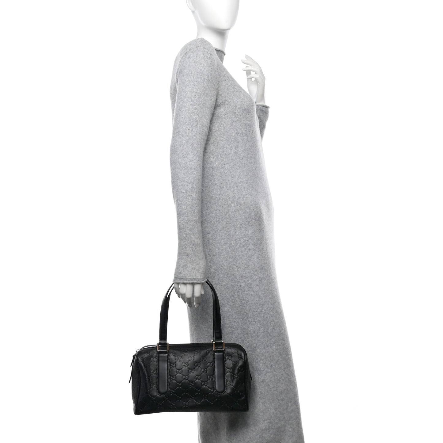 Guccissima Small Boston Black