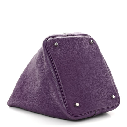 Hermes Taurillon Clemence Picotin Lock 22 MM Ultraviolet 4 of 12